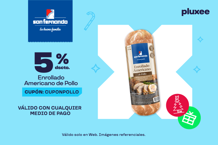  5% DSCTO ENROLLADO AMERICANO DE POLLO CUPÓN: CUPONPOLLO. VÁLIDO SOLO EN WEB
